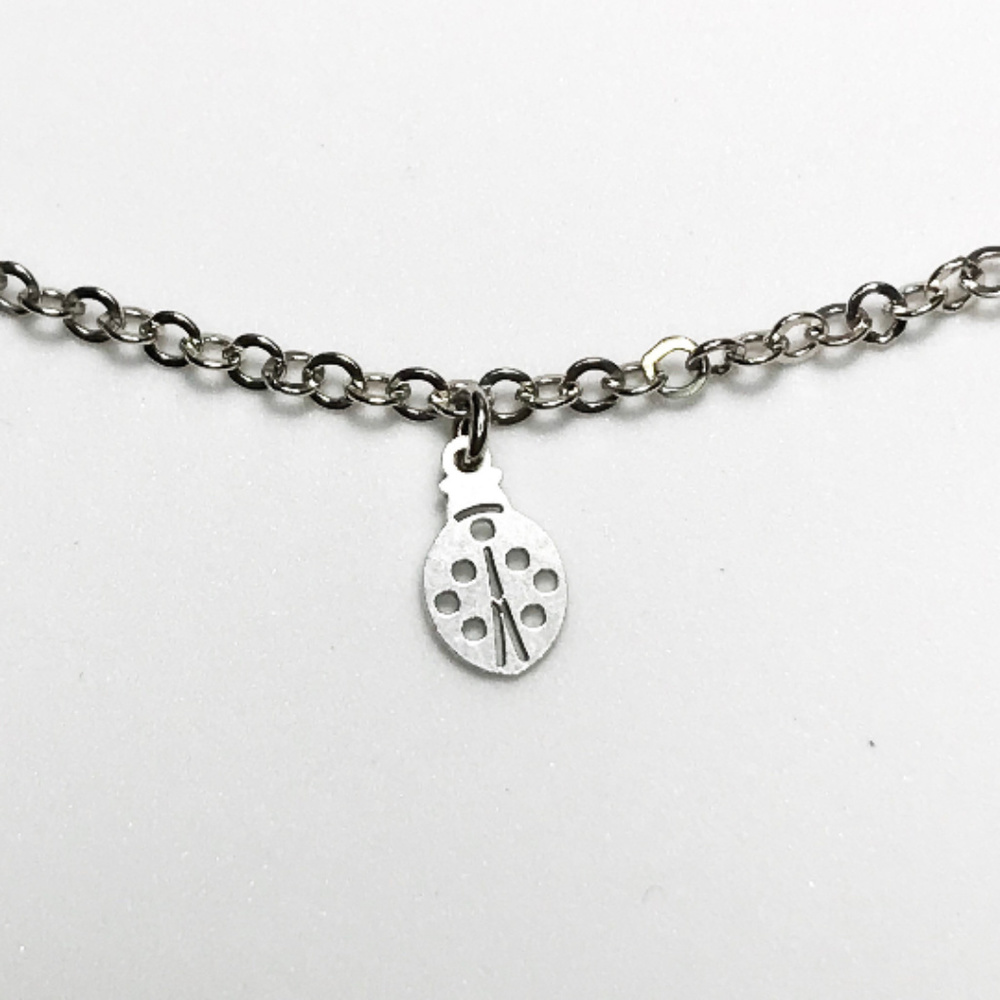 NEW 925 Sterling Silver cz - Ladybug Bracelet